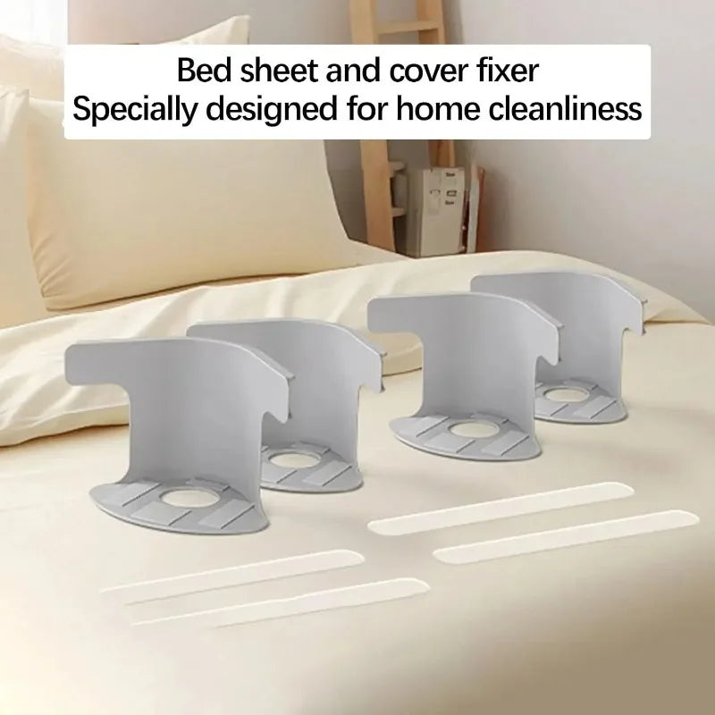 4-Pack Bed Sheet Clips – Non-Slip Grippers & Sheet Fasteners Bed Sheet Clips Qst