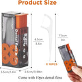 Portable Auto Dental Floss Pick Dispenser & Storage Box Floss Pick Dispenser Qme Orange box