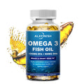 Alxfresh Wild Caught Omega-3 Fish Oil 3600mg – EPA DHA Non-GMO Omega-3 Supplement Qst 1X Bottle 120PCS