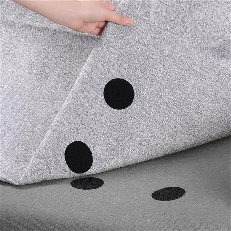 Black Round Self-Adhesive Fastening Point Stickers – 5 Sheets Adhesive Fastening Stickers Qme