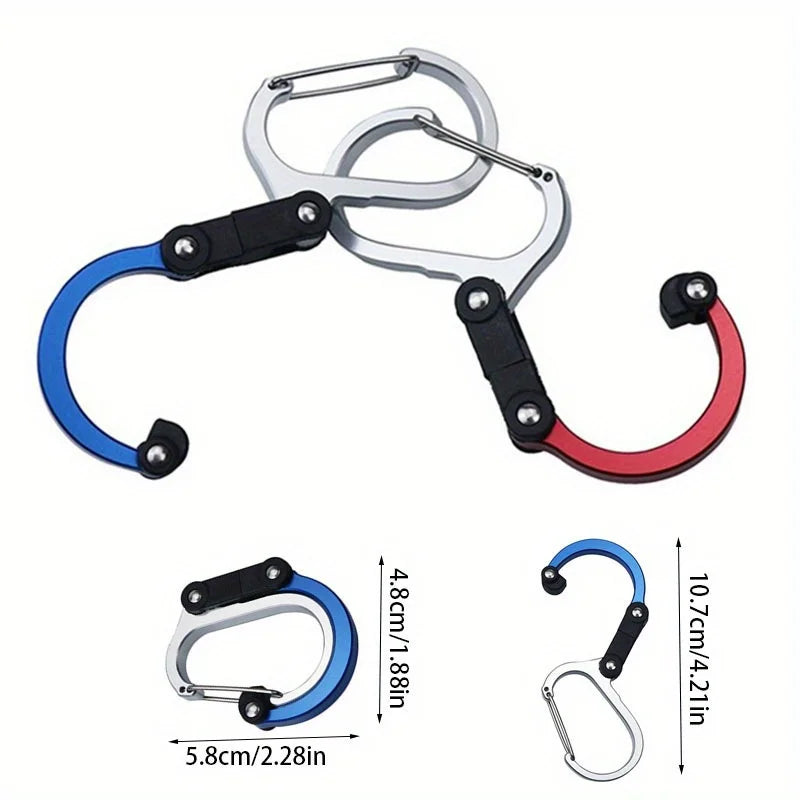 Hybrid Gear Clip Carabiner Rotating Hook – Non-Locking Clip Carabiner Gear Clip Qme