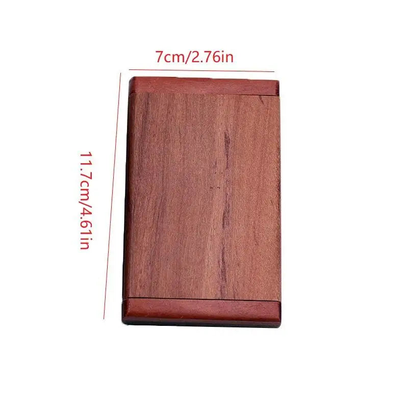 Red Sandalwood 2-in-1 Folding Comb & Mirror Compact Folding Comb Mirror Qme
