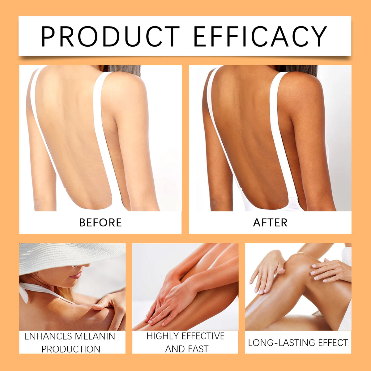 OceAura Bronzing Gel – Sunless Tan Enhancer for Face & Body Bronzing Tanning Gel Qst