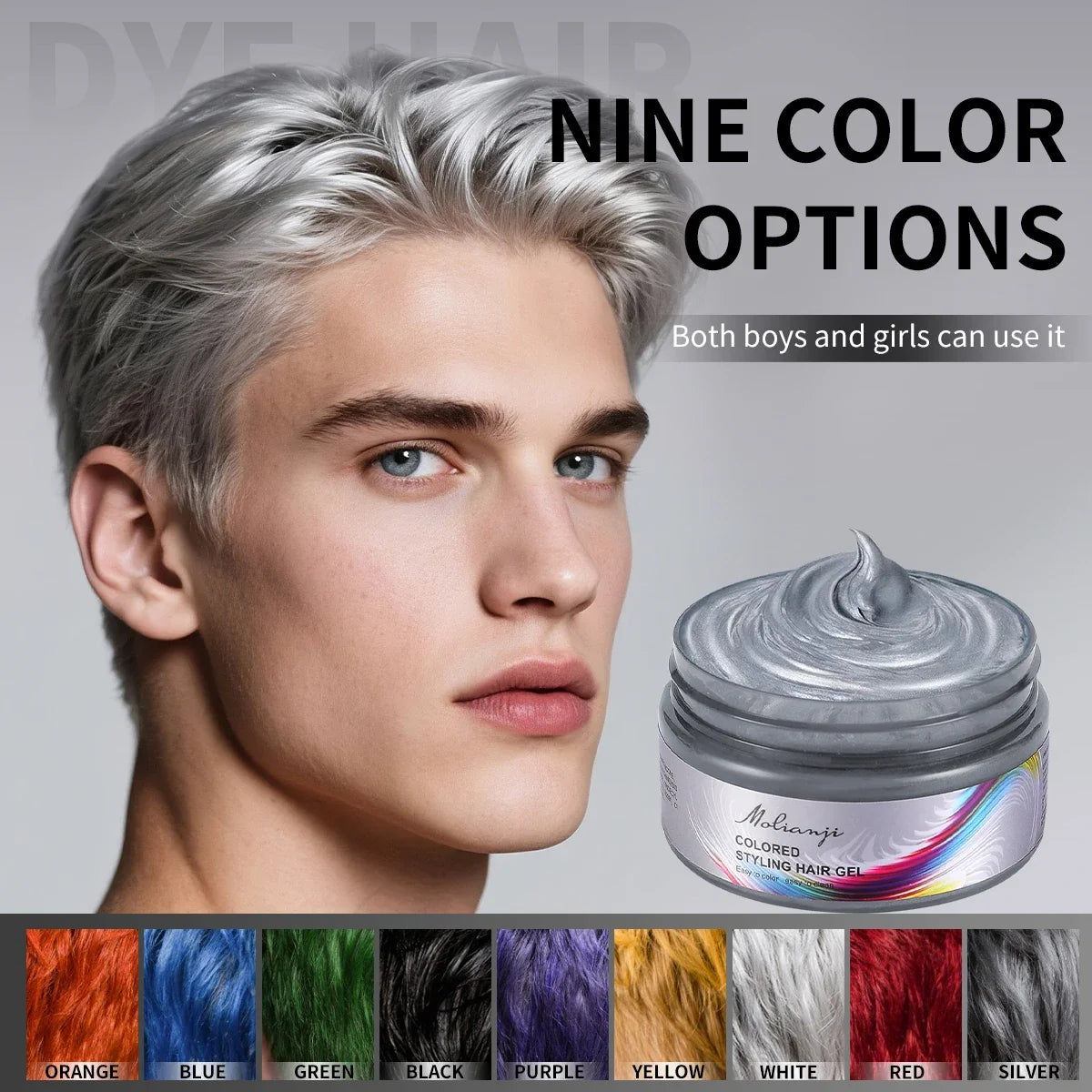 Hair Dye Styling Wax – Long-Lasting, 9 Color Options Hair Dye Wax Qme