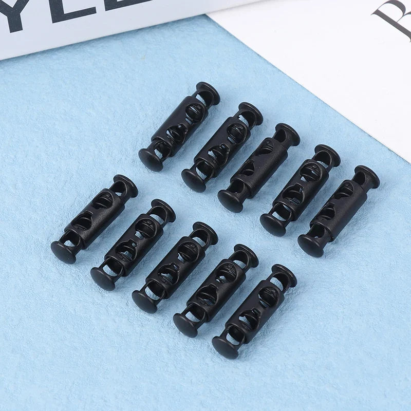 Metal Double Hole Spring Cord Lock Buckles – 10pcs Fasteners Cord Lock Buckle Qme