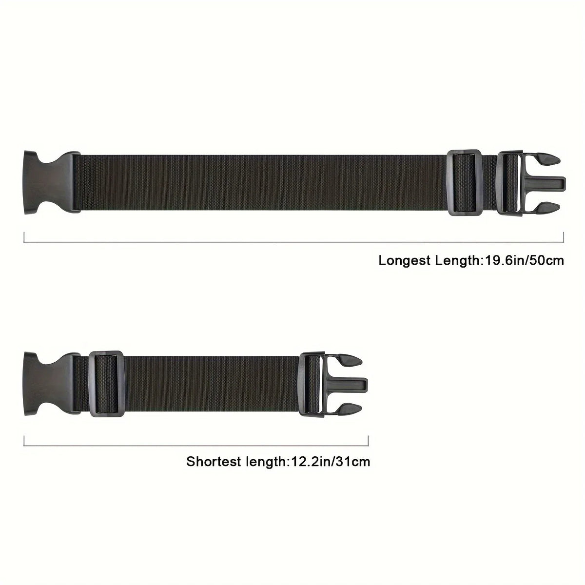 Adjustable Luggage Strap with Buckle | Travel Suitcase Belt Luggage Strap Qme 50cm