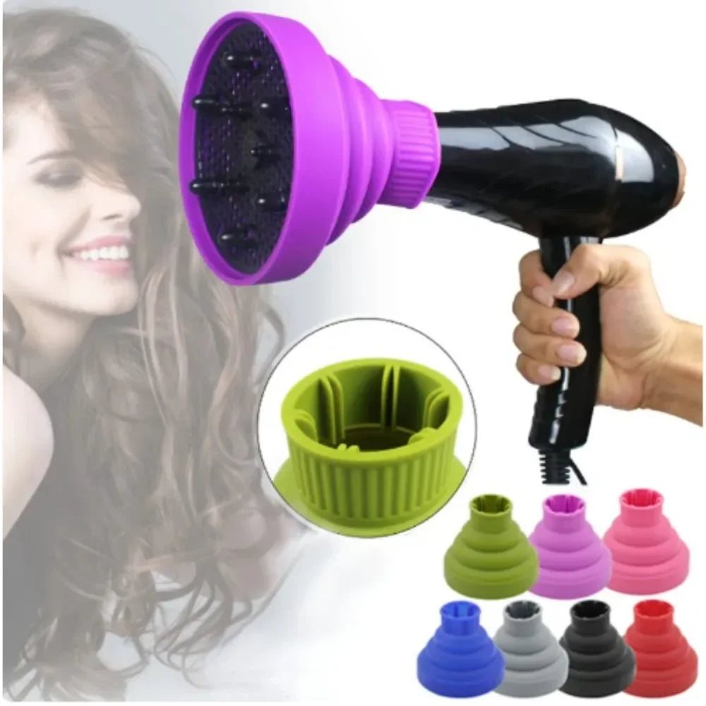 Foldable Silicone Hair Dryer Diffuser Cover – Heat Resistant Hair Dryer Diffuser Qme