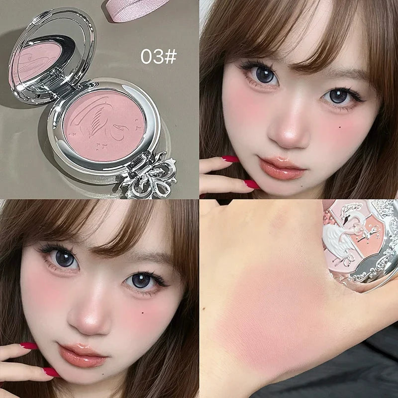 NICEKEY Pink Ballet Blush Powder – Lasting Matte Finish Blush Powder Qme 03