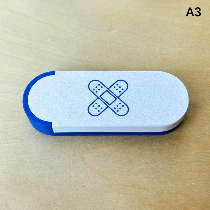 Portable Sliding Storage Box for Bandages, Swabs & Toothpicks Portable Storage Box Qme A3