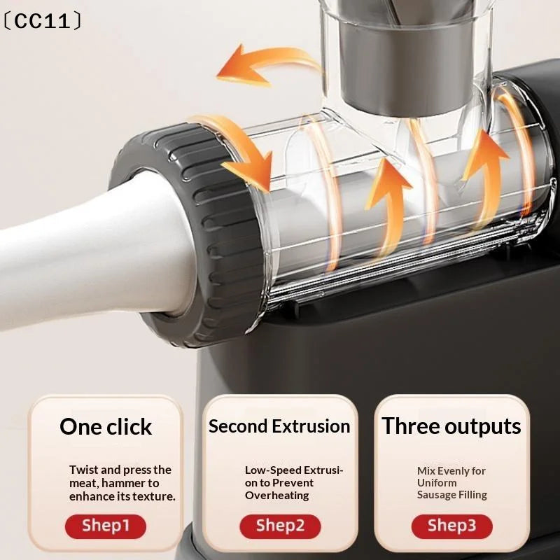 Manual Sausage Stuffer Machine – Hand-Crank Meat Injector Sausage Stuffer Qme