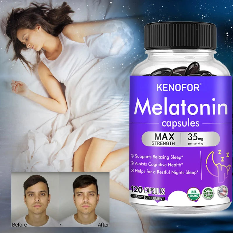 Kenofor Melatonin 35mg Max Strength Sleep Supplement Sleep Supplement Qst