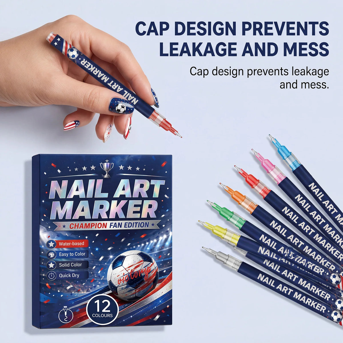 DIY Nail Art Pens – 12 Colors, Quick-Drying & Waterproof Nail Art Pens Qst