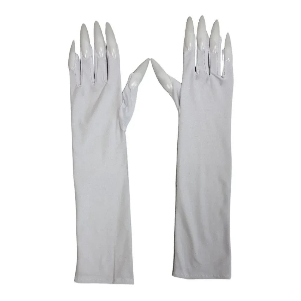 Witch Cosplay Gloves Long Nail Claws Halloween Costume Costume Gloves Qme White