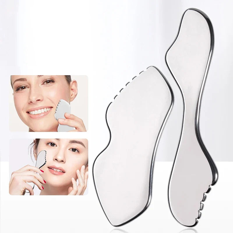 Stainless Steel Gua Sha Scraping Board Body Massager Gua Sha Massager Qme