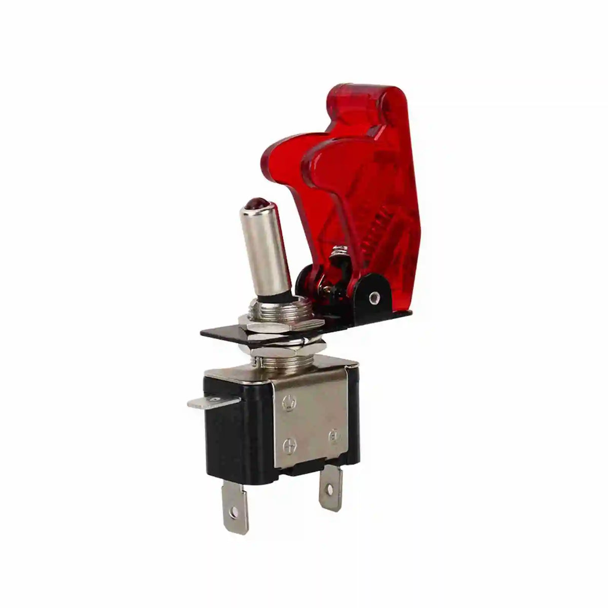 12V 20A SPST Car Rocker Toggle Switch – Red LED Cover Car Rocker Switch Qme