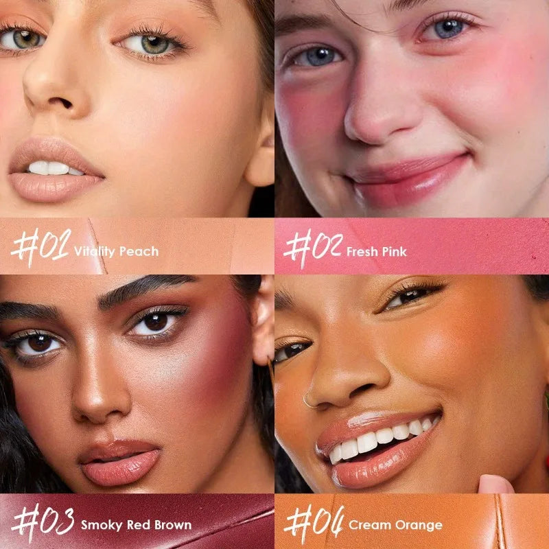 PECOLOVERS Waterproof Cream Blush – Long-Lasting All Skin Tones Cream Blush Qme