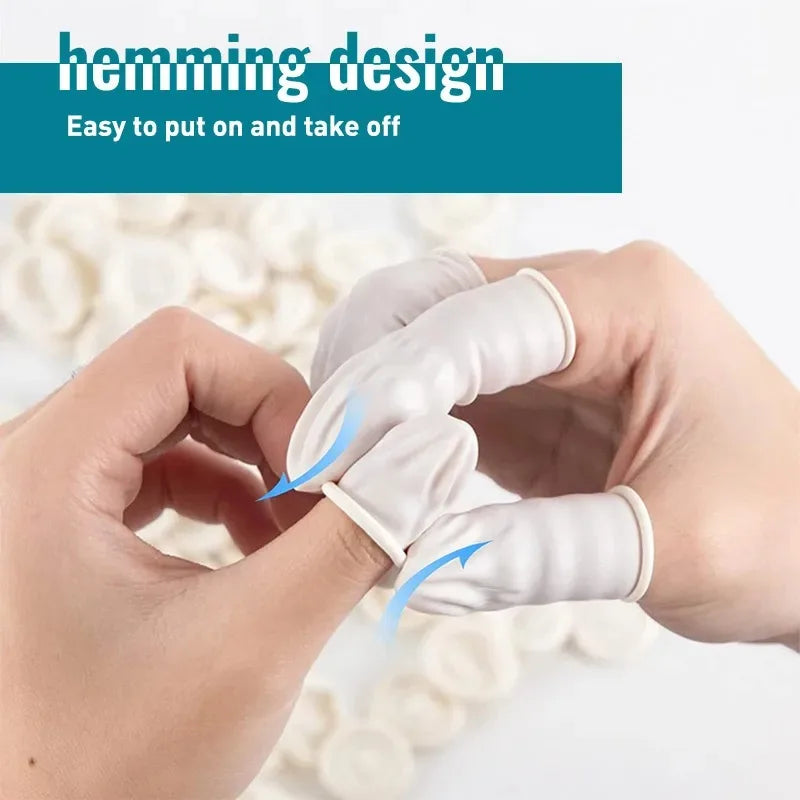 Sterile Disposable Finger Cots 2 Bags – Single-Head Design Disposable Finger Cots Qme 200g