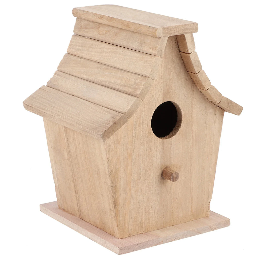 Wooden Hanging Bird Breeding Box for Parrots & Budgies Bird Nesting Box Qme Default Title