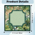 Mah Jongg Mat Non-Slip Tropical Plants 80x80cm | Portable Game Mat Qme Green China Mainland