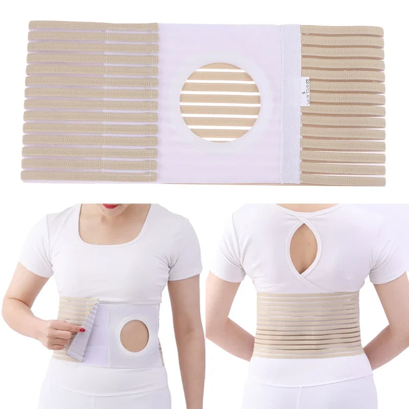 Ostomy Stoma Support Belt Unisex Abdominal Binder Brace Abdominal Support Brace Qme