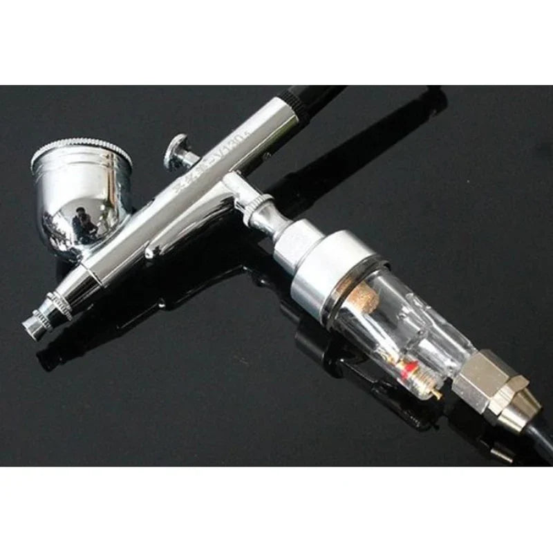 Airbrush In-Line Air Filter & Water Moisture Trap | 1/8" BSP Airbrush Accessory Qme 1pc