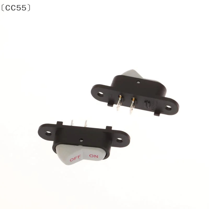 White 2-Pin Boat Button Switch ON/OFF 250V 6A 125V 10A 1/5 Pack Boat Button Switch Qst