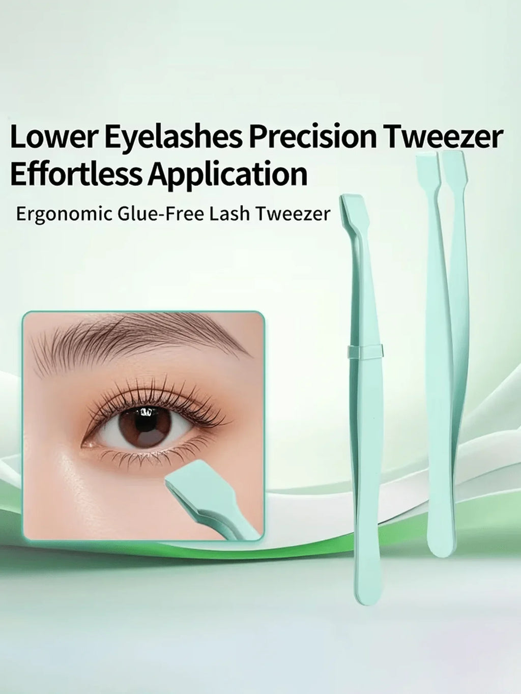 Professional Flat Head Eyelash Extension Tweezers | Qme Eyelash Tweezers Qme