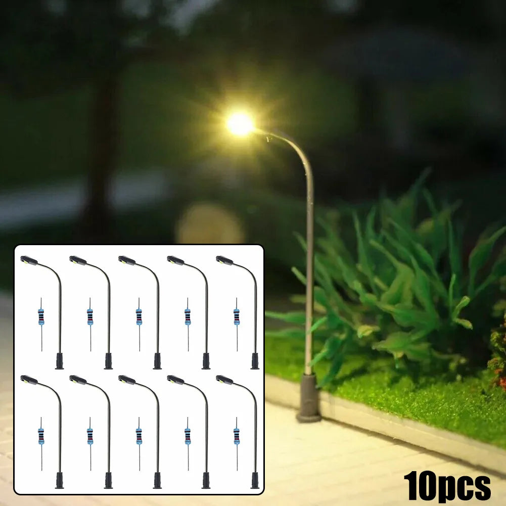 Warm White LED Street Lights for Model Railway & Building Layout Model Railway Lights Qme