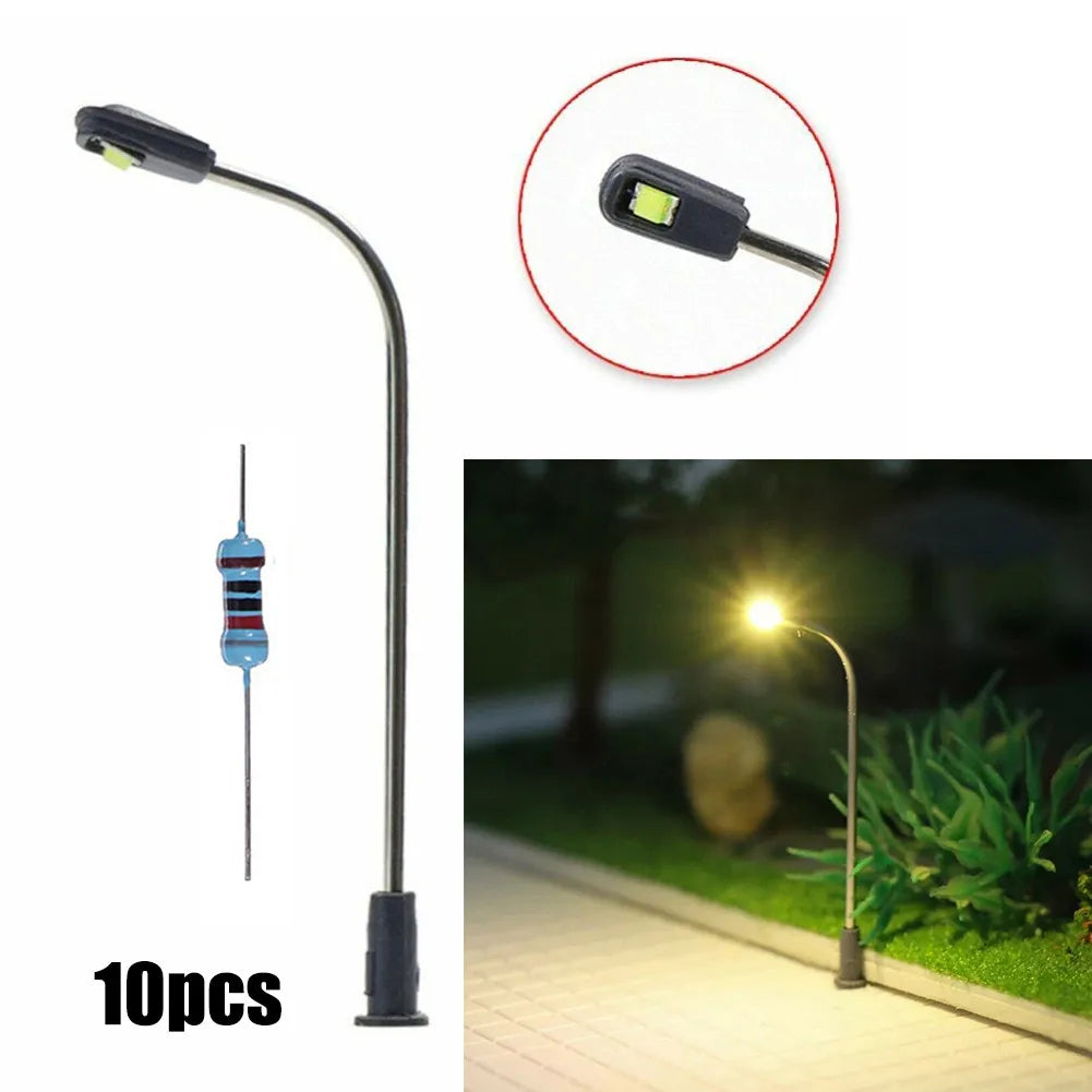 Warm White LED Street Lights for Model Railway & Building Layout Model Railway Lights Qme