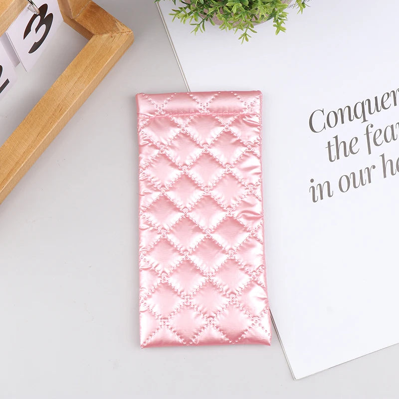Portable Soft PU Leather Glasses Case – Travel Eyewear Pouch Eyeglasses Case Qst Pink