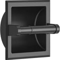 Black Metal Recessed Toilet Paper Holder | Wall Mount Bracket Toilet Paper Holder Qme A