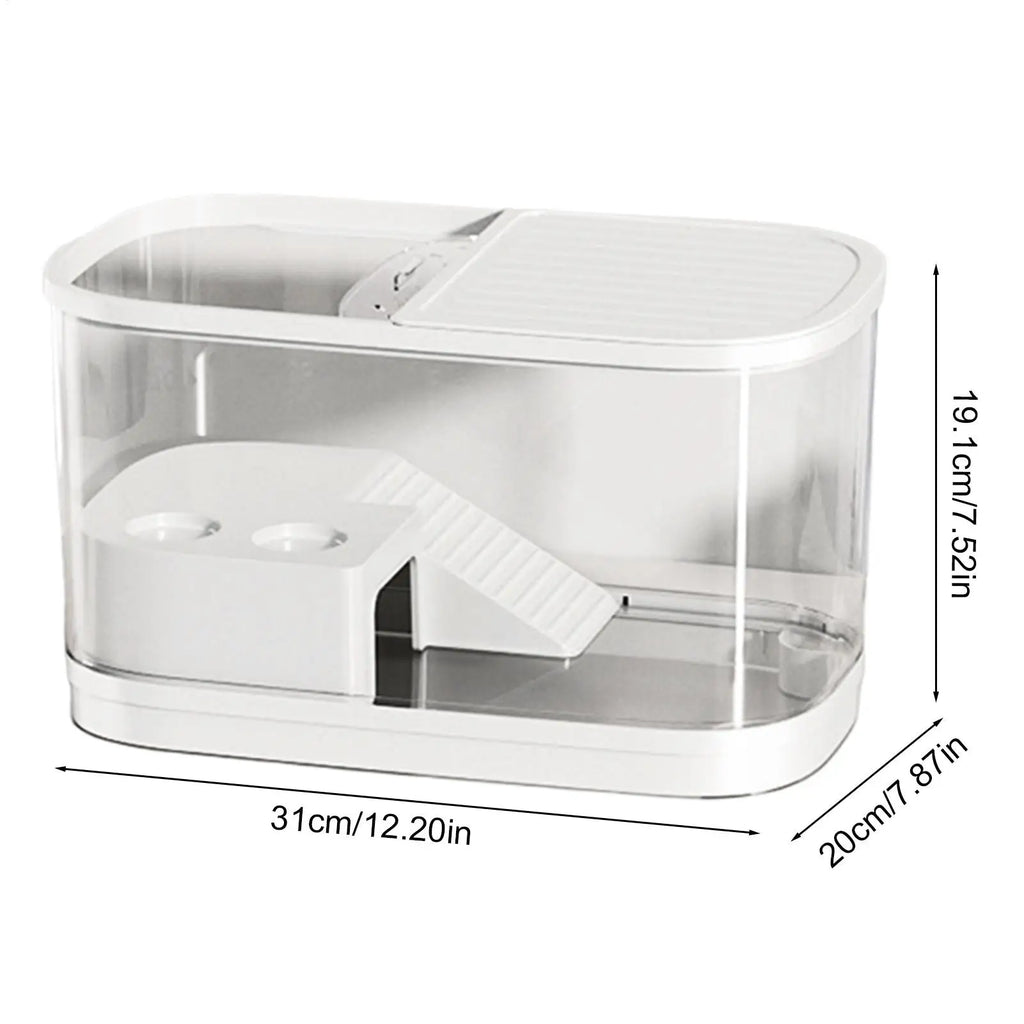 Reptile Habitat Enclosure Tank for Gecko, Bearded Dragon & More Reptile Habitat Tank Qme