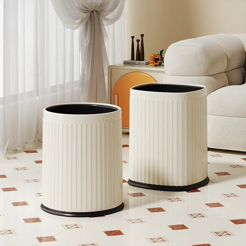 Dual-Compartment Large Modern Open Waste Bin | 10–15L Dual Compartment Bin Qme