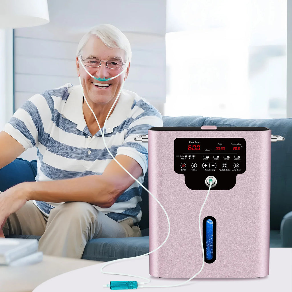 Suyzeko Hydrogen Inhalation Machine SPE/PEM 600ml/min 99.99% Pure H2 Hydrogen Inhalation Machine Qst