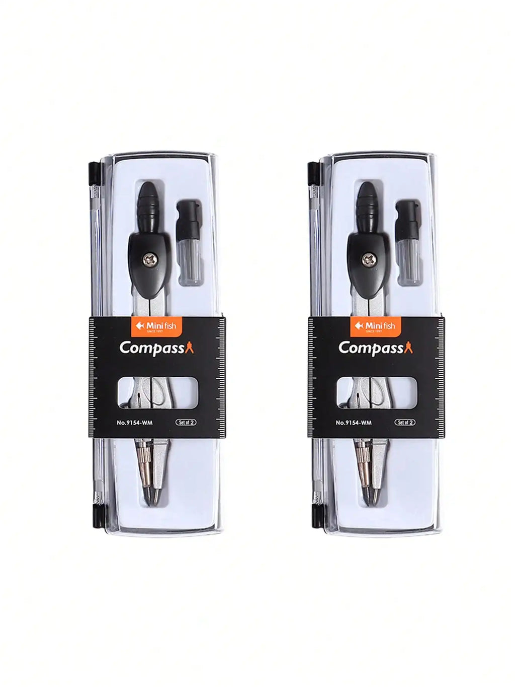 Precision Compass Set with Replaceable Tips – Student Drawing Tool Drawing Compass Set Qst Two-Black
