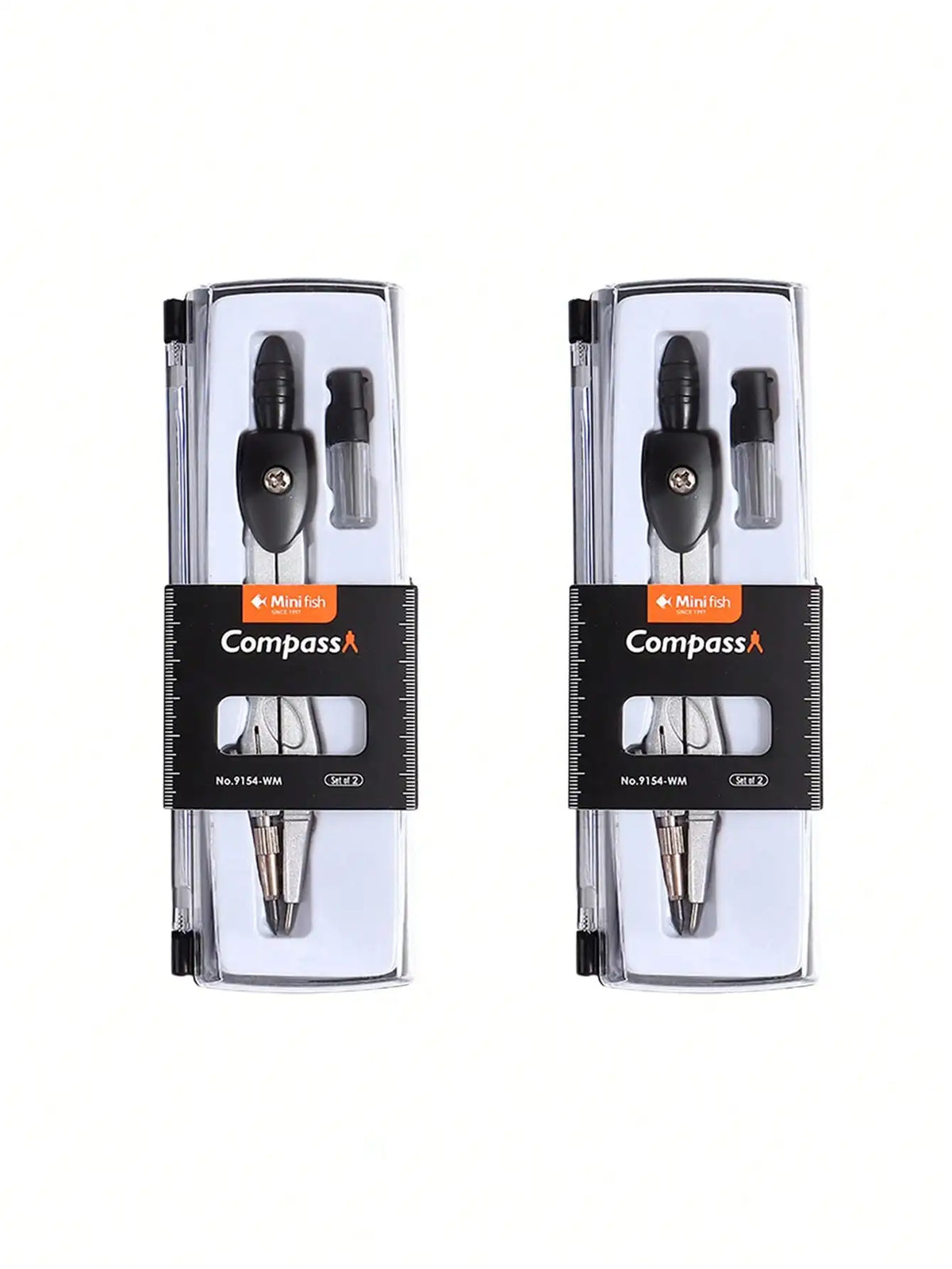 Precision Compass Set with Replaceable Tips – Student Drawing Tool Drawing Compass Set Qst Two-Black