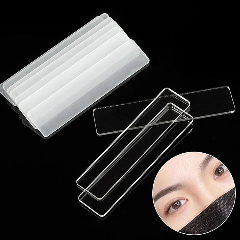 Clear Acrylic Microblading Applicator Strips 10/20 Pcs Microblading Accessory Qst