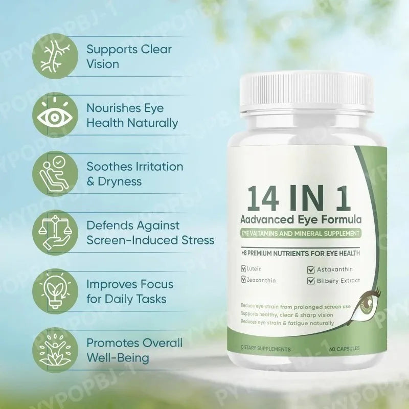 Lutein Zeaxanthin Eye Wellness Capsules – 60 Count Adults Eye Wellness Supplement Qst