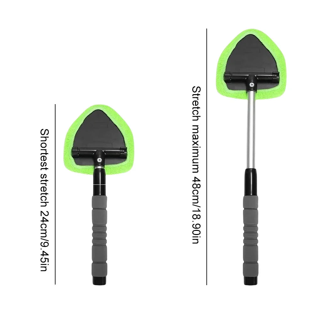 Car Windshield Cleaner Tool with 2 Microfiber Pads Windshield Cleaning Tool Qme