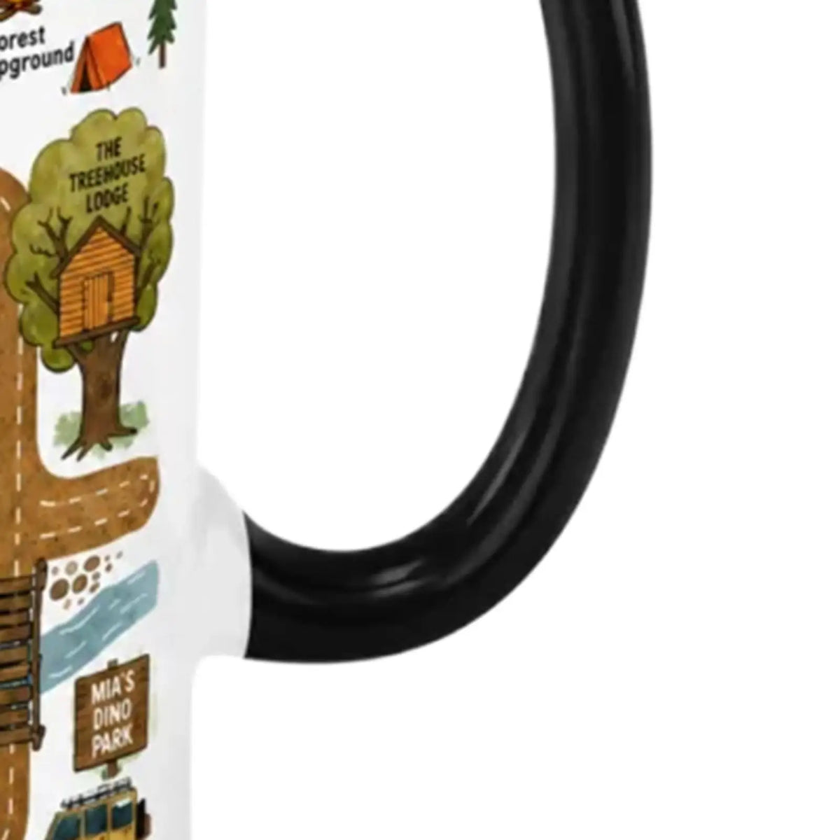 Dad Ceramic Coffee Mug – Vehicle & Map Pattern Novelty Cup 11oz Novelty Ceramic Mug Qme