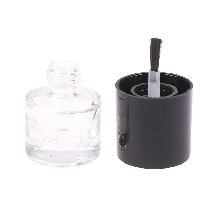 Empty Nail Polish Glass Bottles 5/10/15ml with Brush & Lid Nail Polish Bottle Qst