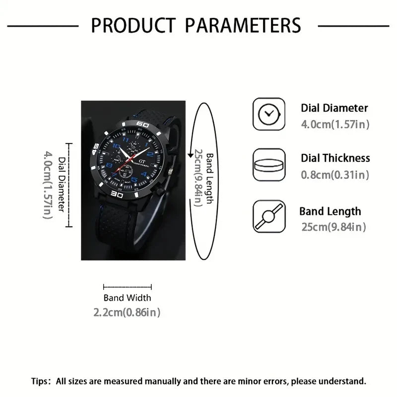 Men's Quartz Watch – 5 Colors | Stylish Everyday Gift Men's Quartz Watch Qme