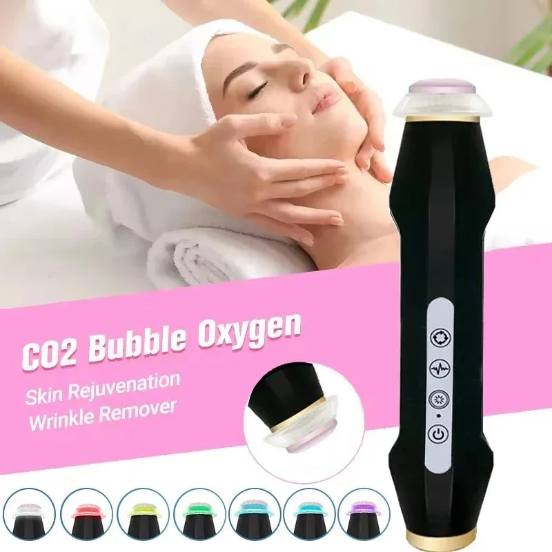 CO2 Oxygen Bubble Pen Facial Massager – Skin Care Device Facial Beauty Device Qst