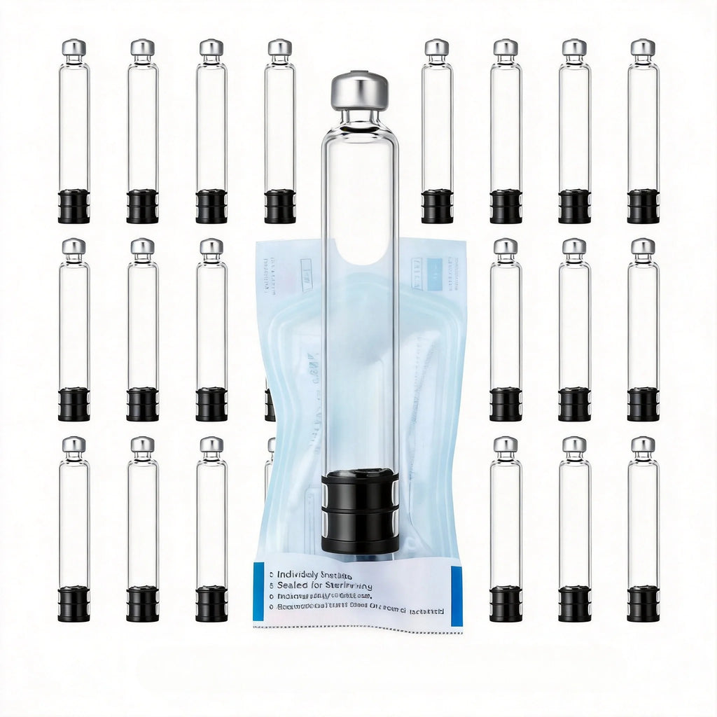 3ml Glass Pen Cartridges 10–100 Pack | V1 & V2 Compatible Glass Pen Cartridges Qst