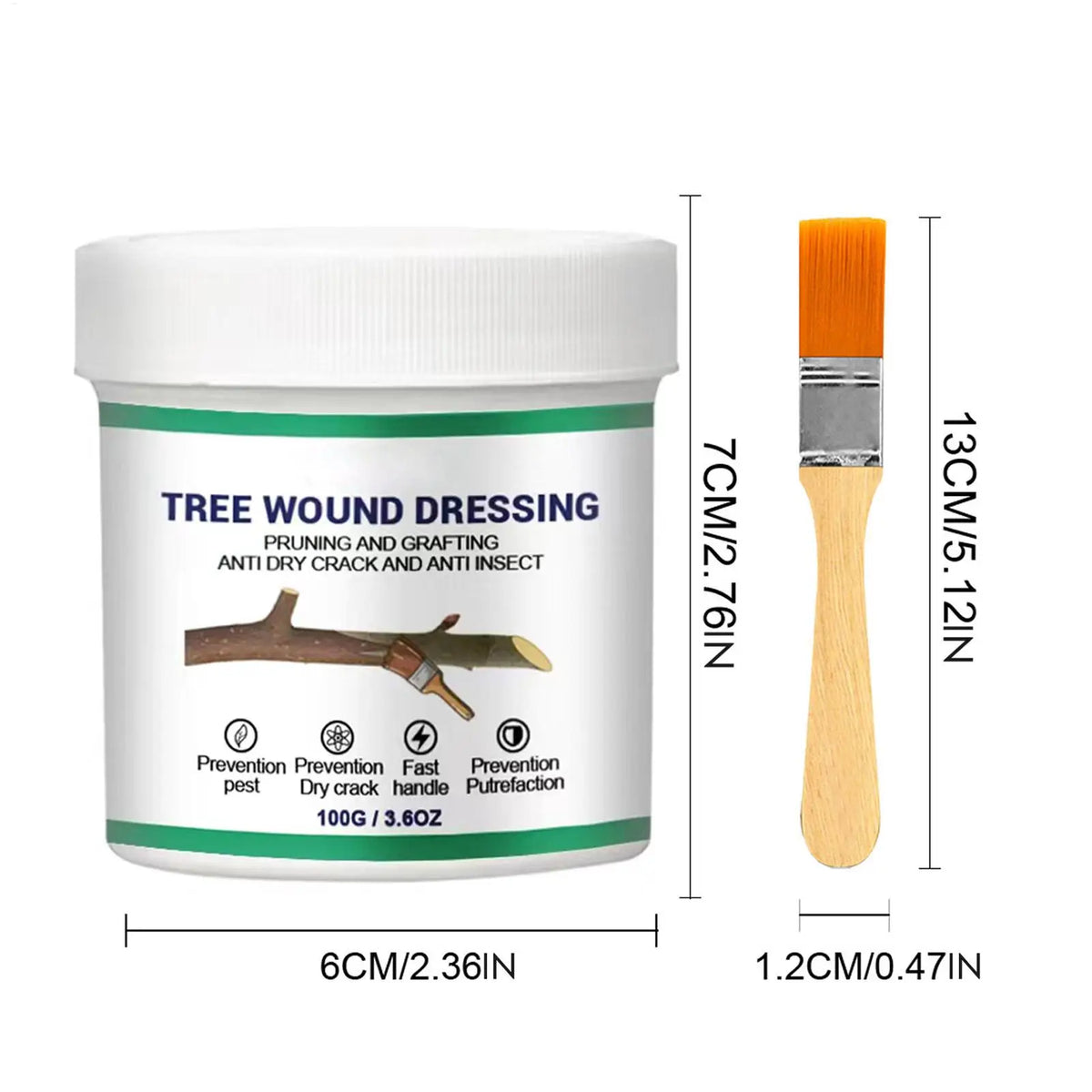 Tree Wound Pruning Sealer & Grafting Paste for Bonsai & Shrubs Plant Wound Sealer Qst