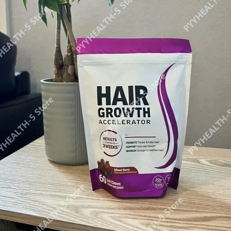 Biotin Soft Chews Vitamins C & E – Hair Skin Nails, 60ct Beauty Supplement Chews Qst