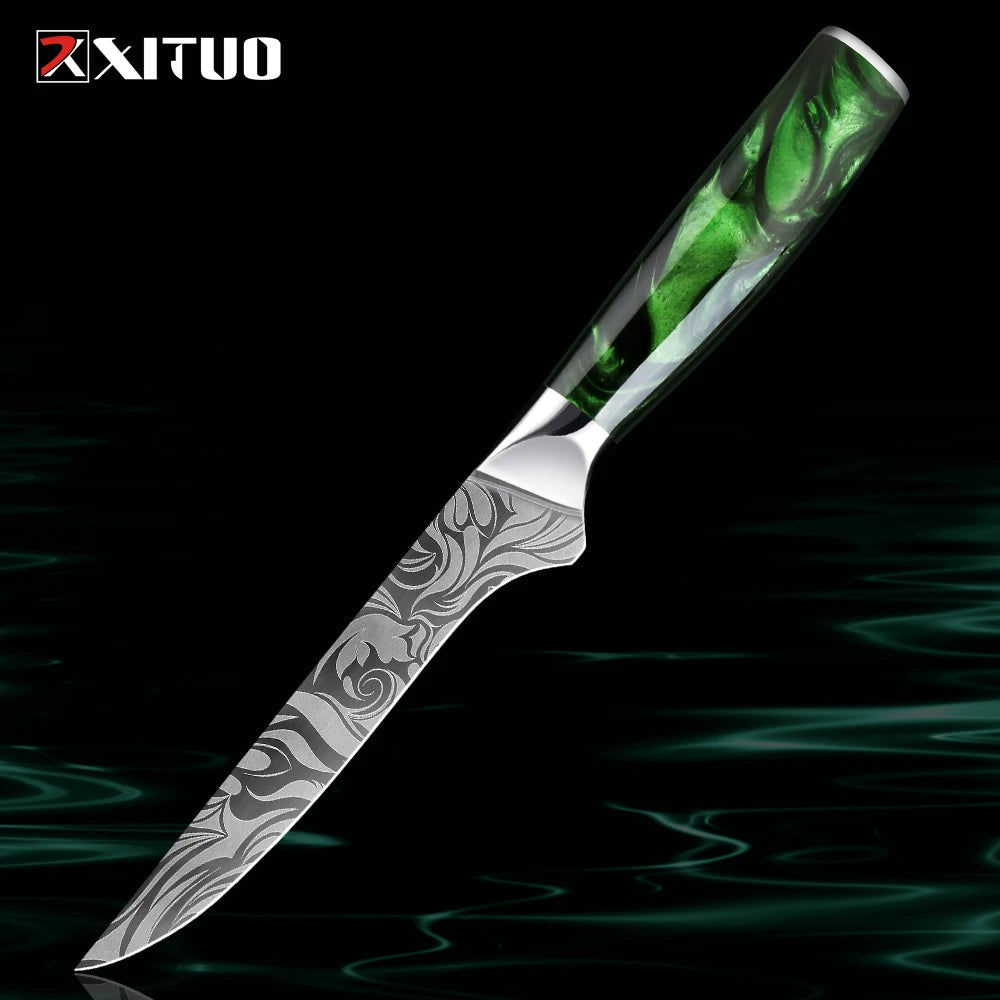 XITUO 6-Inch Boning Knife – German Steel Fish Fillet Knife Boning Knife Qst Boning Knife
