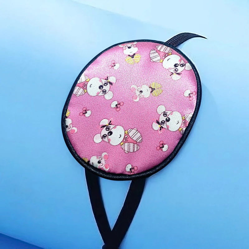 Cute Kids Silk Eye Patch – Single Eye Occlusion Eyeshade Children's Eye Patch Qst C