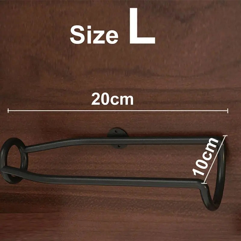 Wall-Mount Iron Wine Rack – Bottle Holder & Display Bracket Wall Wine Rack Qst L
