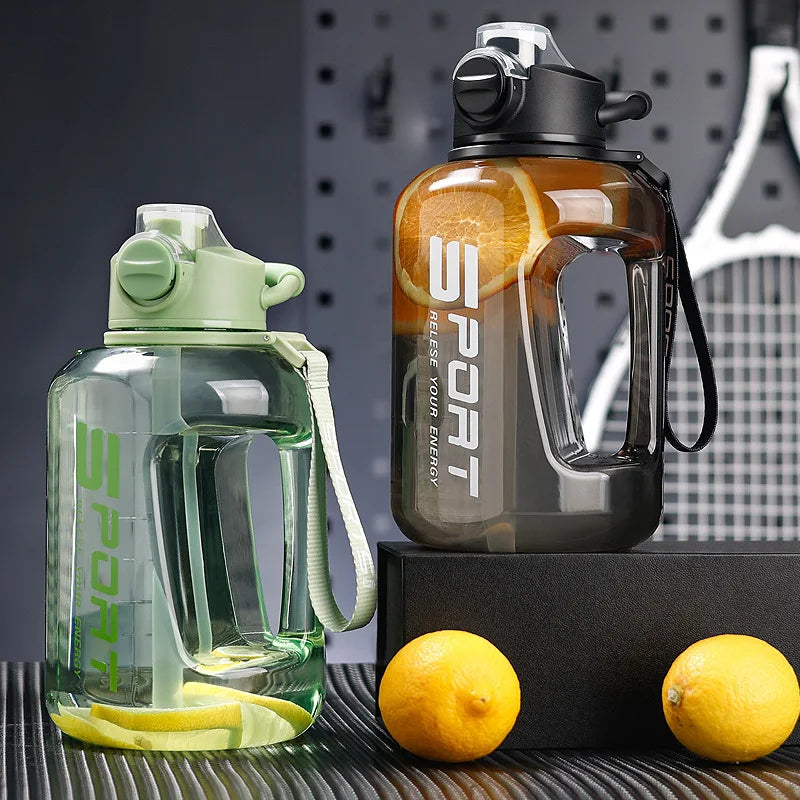 Extra Large 1L+ Sports Straw Water Bottle – 8 Colors Sports Water Bottle Qme